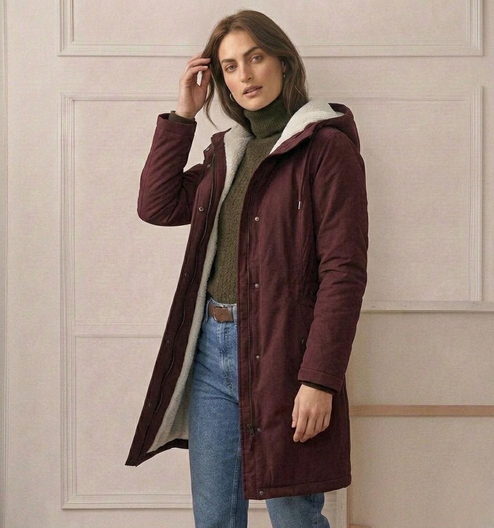 Adriana | Parka larga impermeable