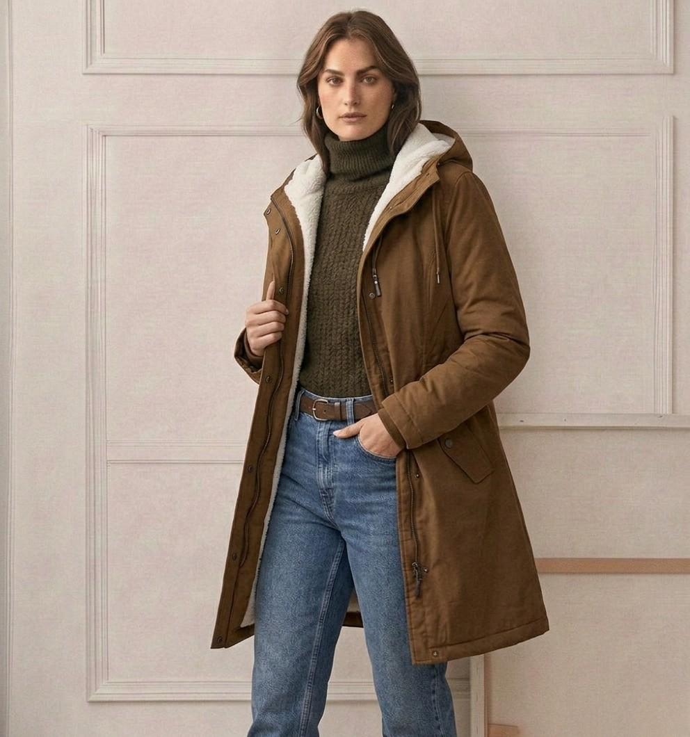 Adriana | Parka larga impermeable