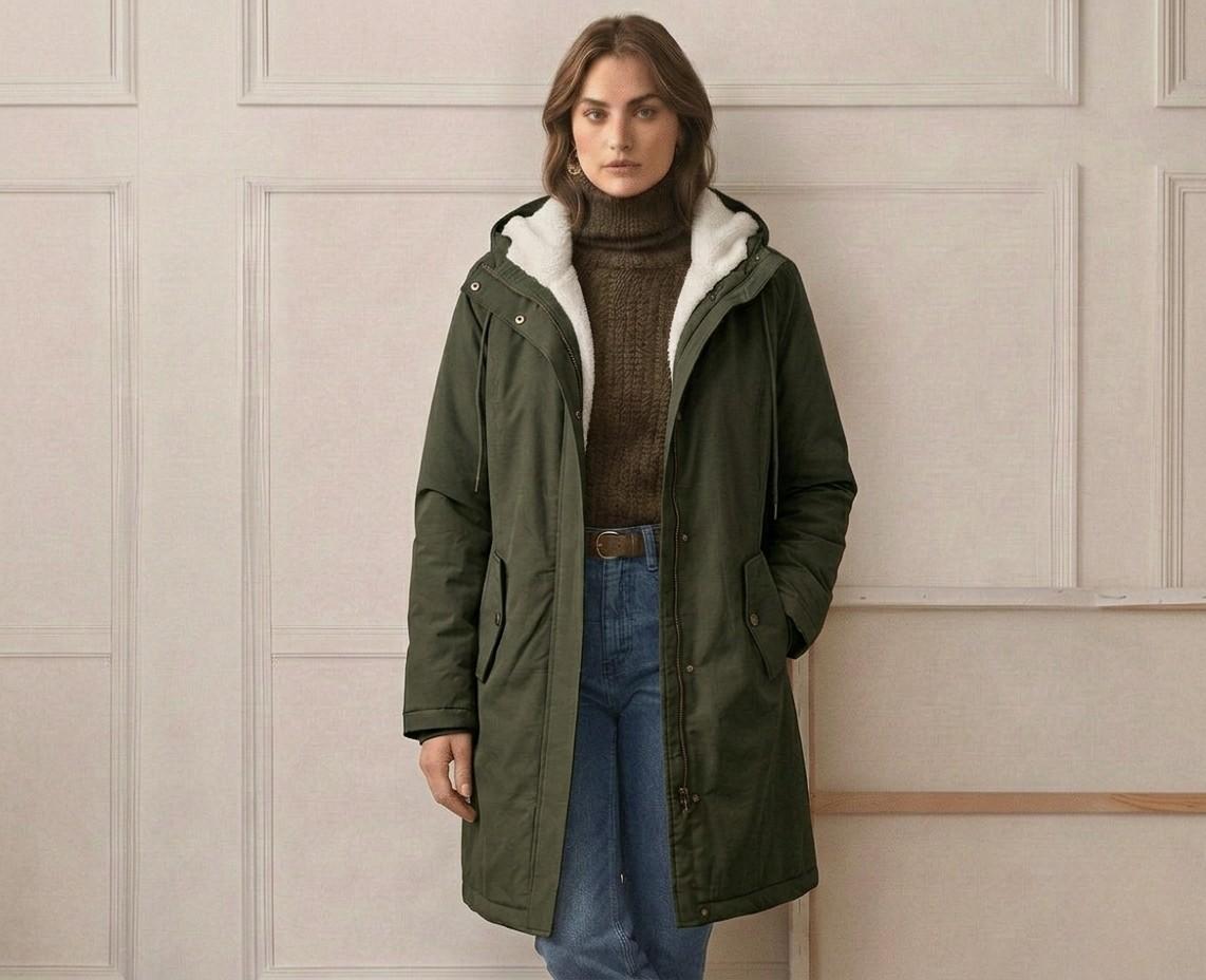 Adriana | Parka larga impermeable