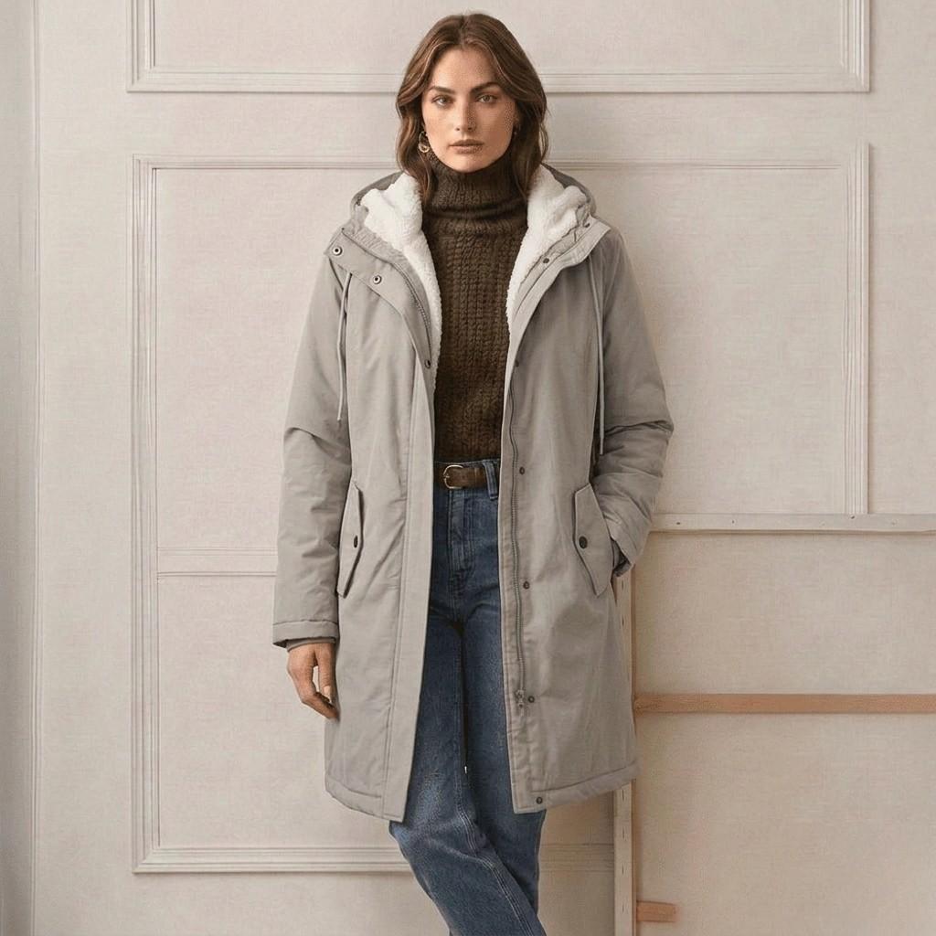 Adriana | Parka larga impermeable