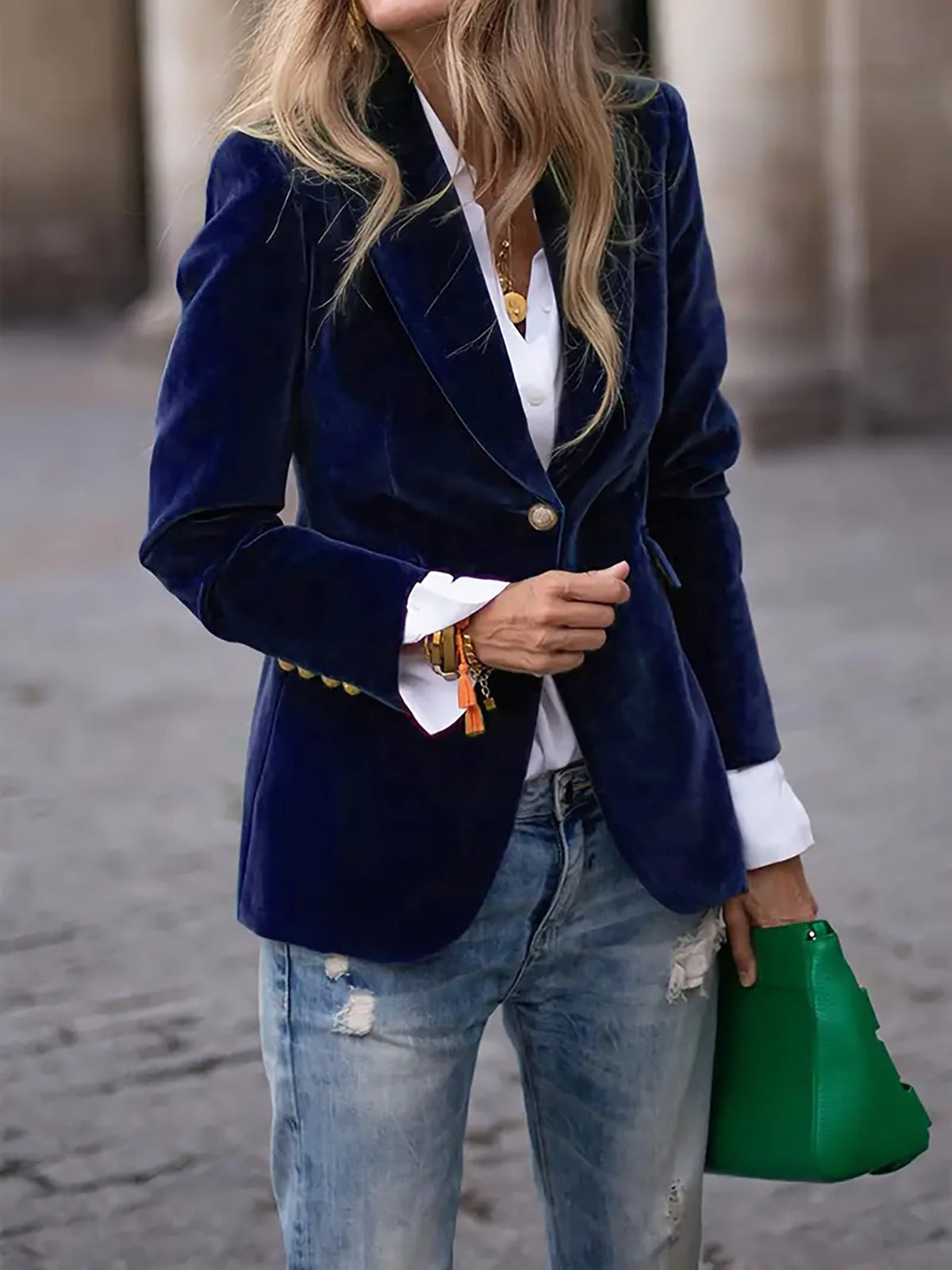 Martina | Blazer de terciopelo elegante y refinado