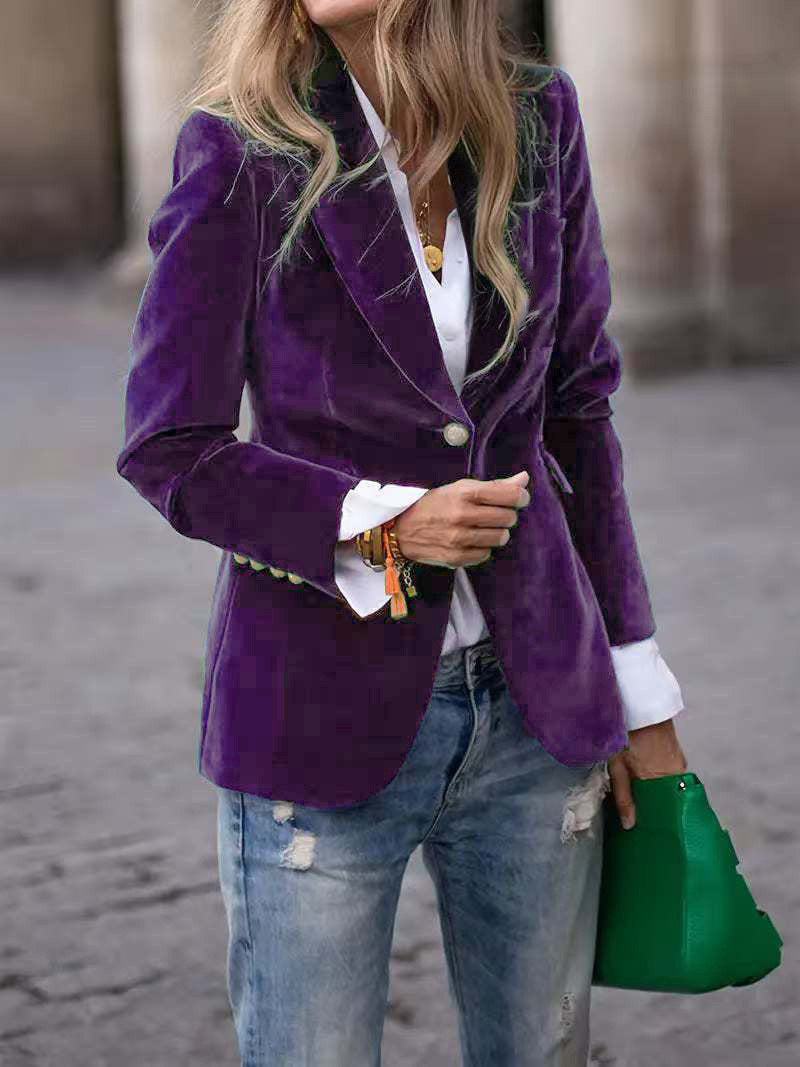 Martina | Blazer de terciopelo elegante y refinado