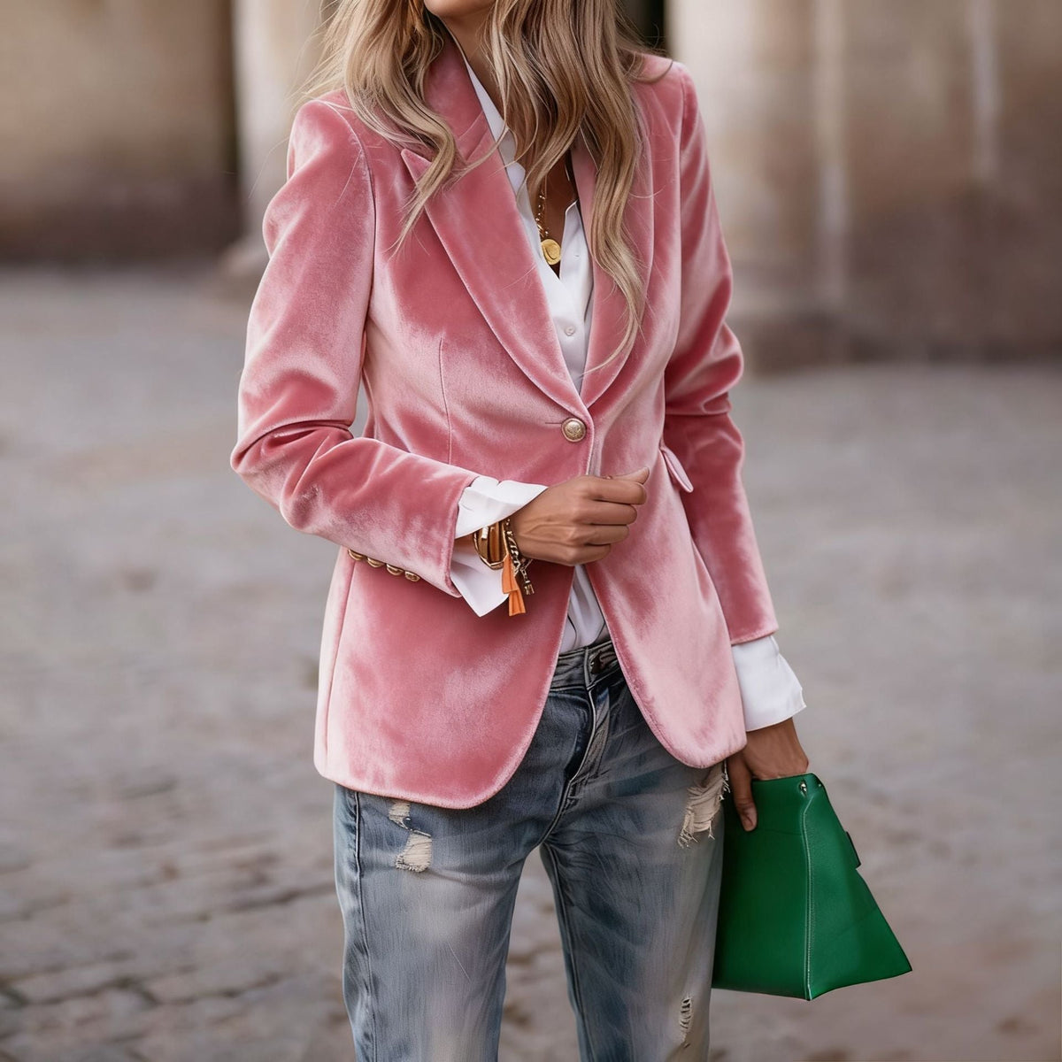 Martina | Blazer de terciopelo elegante y refinado
