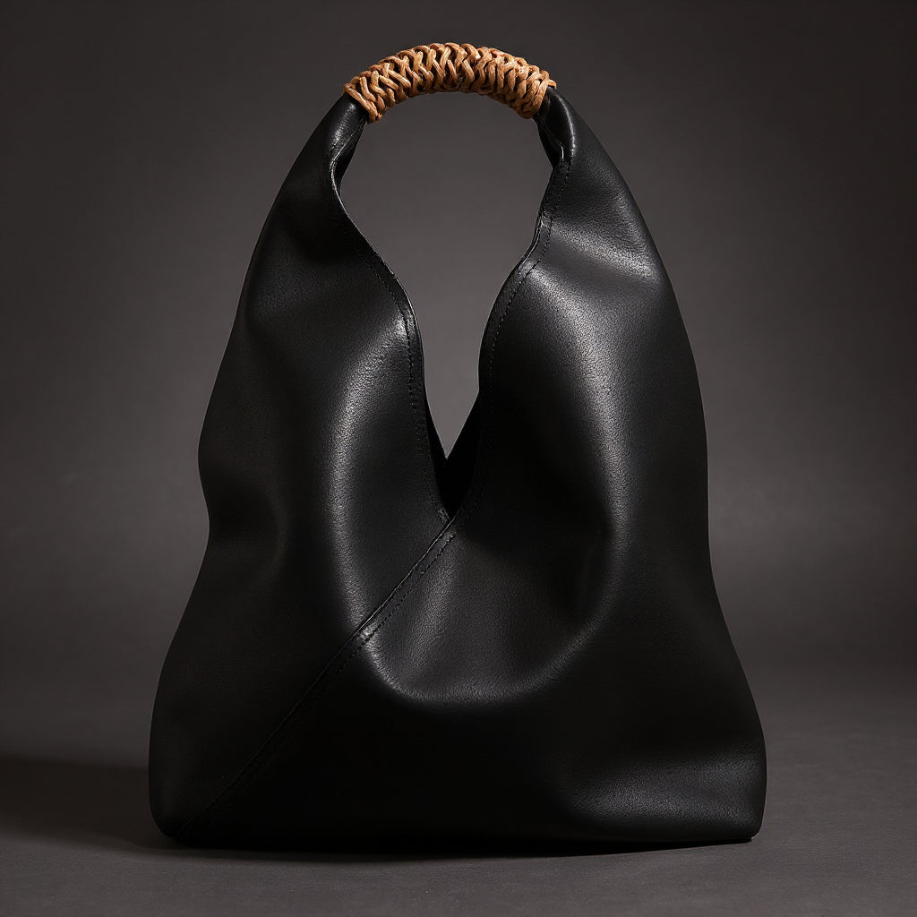 Antonella - Borsa Hobo Morbida con Manico - dettaglio 5