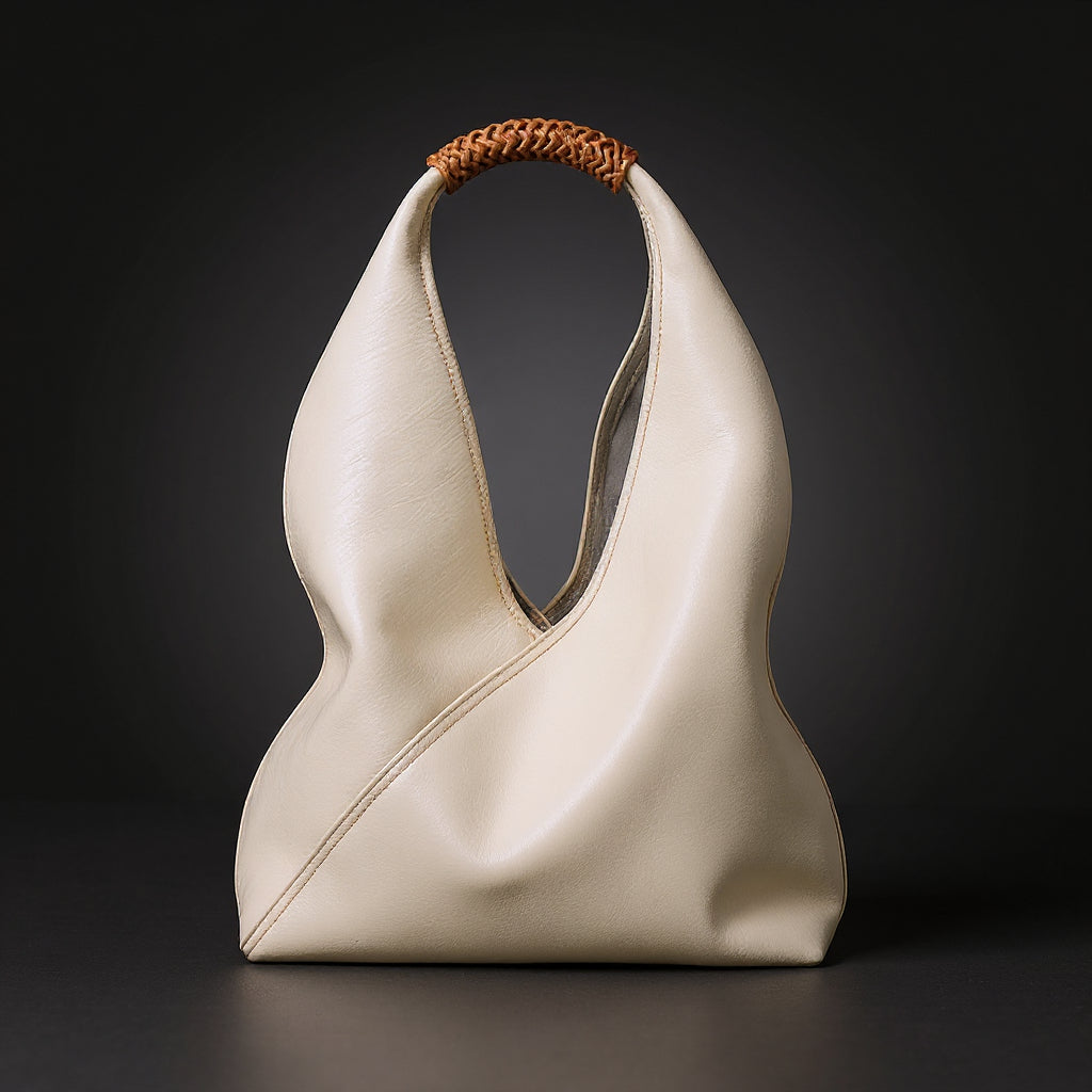 Antonella - Borsa Hobo Morbida con Manico - dettaglio 4