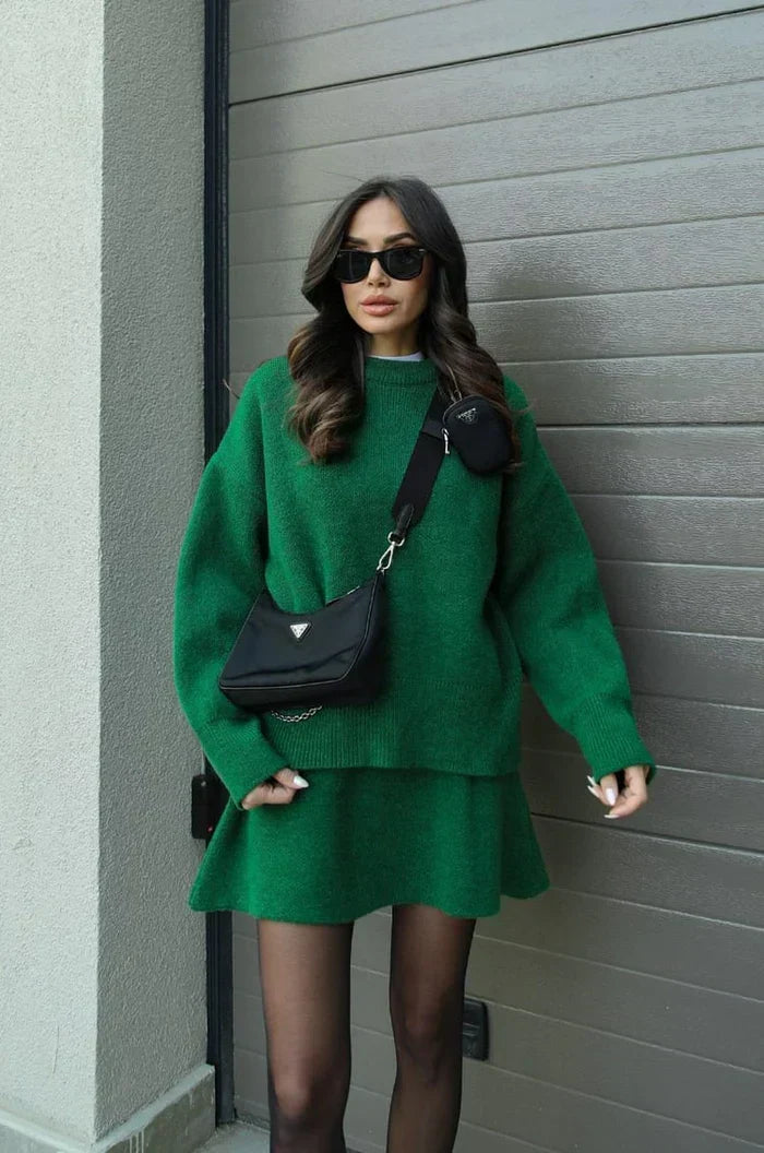 Completo morbido in maglia Verde