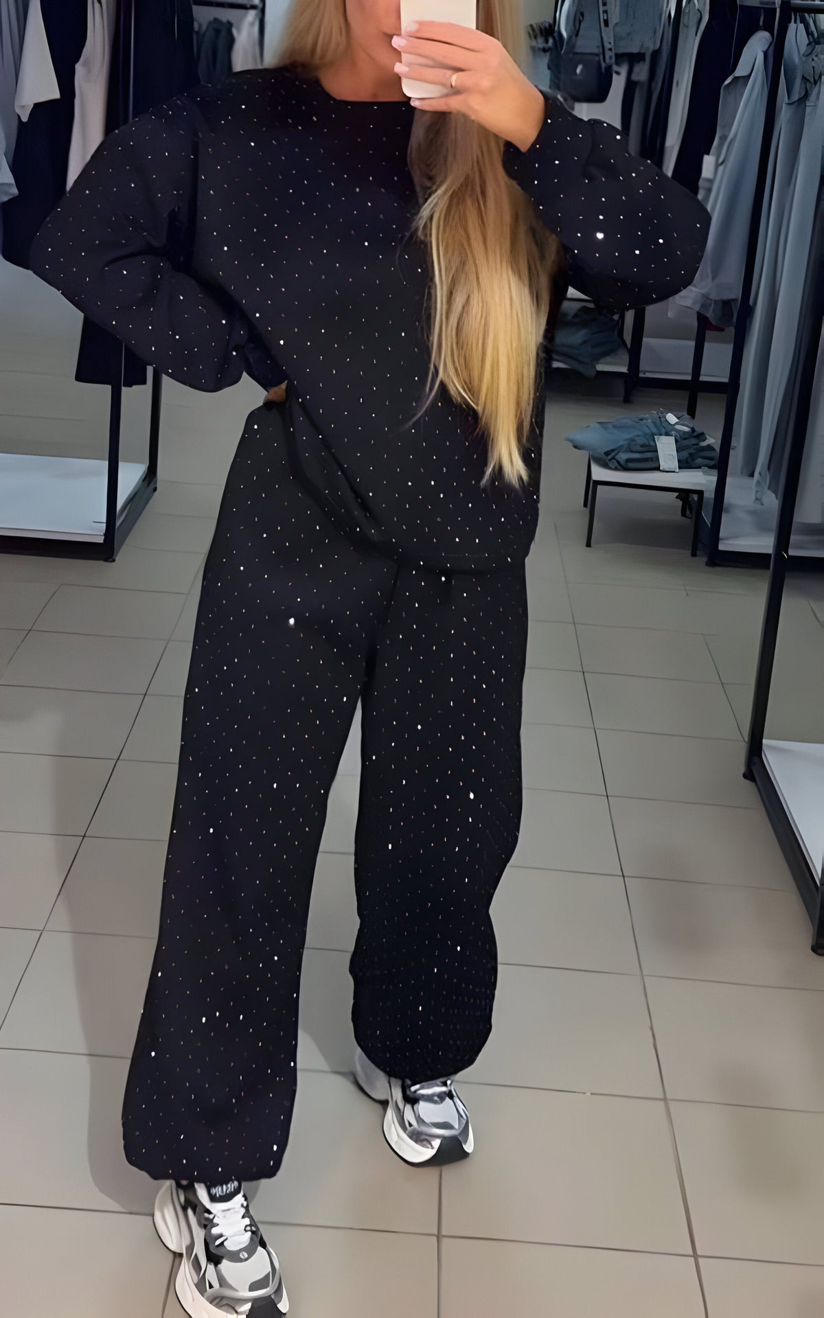 Stefania | Conjunto de dos piezas con pedrería