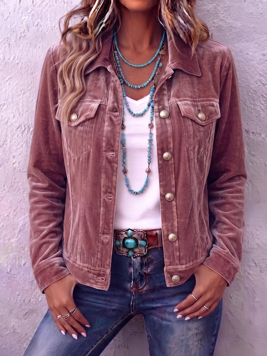 Raffaella | Chaqueta de terciopelo vintage bohemio