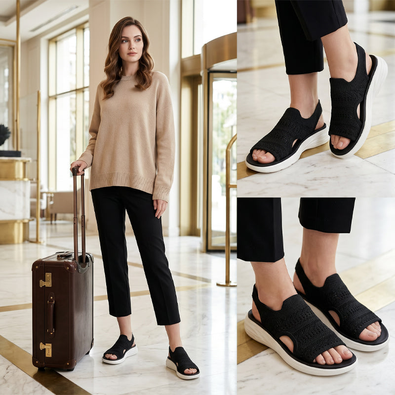 Ornella | Sandalias con Plataforma en Material Transpirable