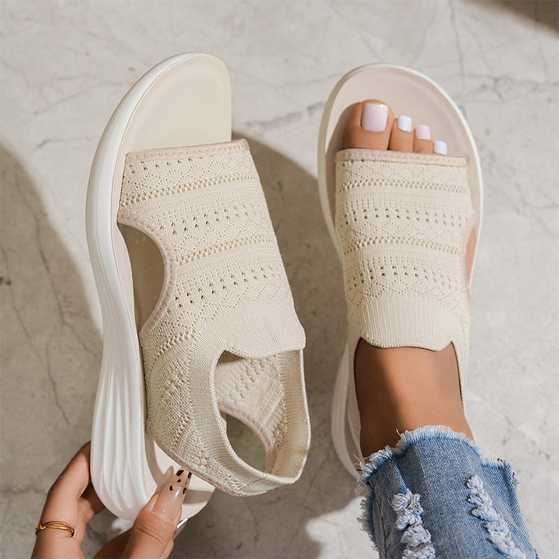 Ornella | Sandalias con Plataforma en Material Transpirable