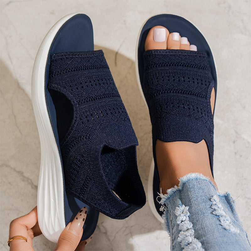 Ornella | Sandalias con Plataforma en Material Transpirable