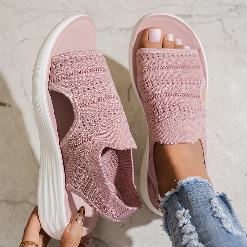 Ornella | Sandalias con Plataforma en Material Transpirable
